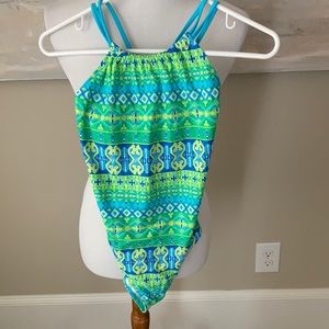 NWT Kanu Surf colorful one piece bathing suit